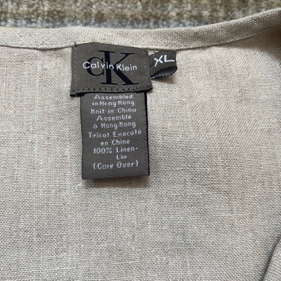 CK Calvin Klein Linen Vest - Picture 3 of 6
